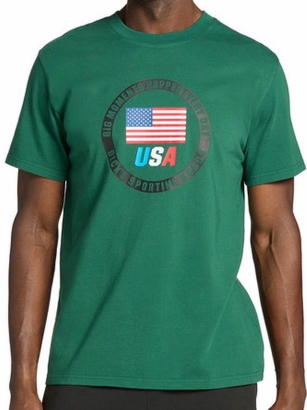 DSG Men's Green Team USA Flag Graphic T-Shirt Sz S. NWT